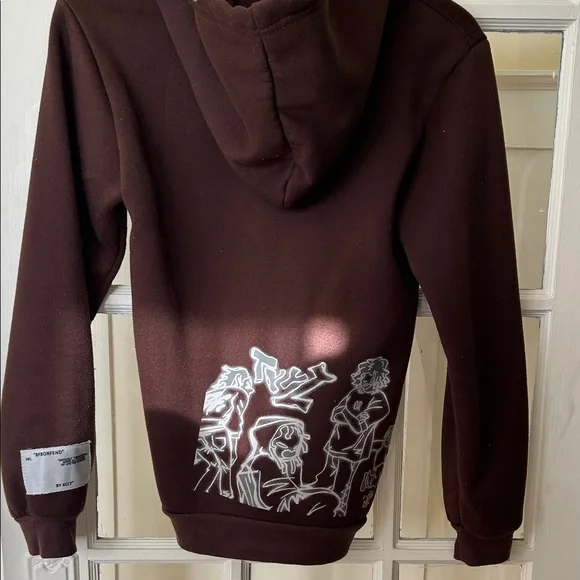 Brown Graphic Hoodie, small, Rapidstreet - Picture 8 of 8